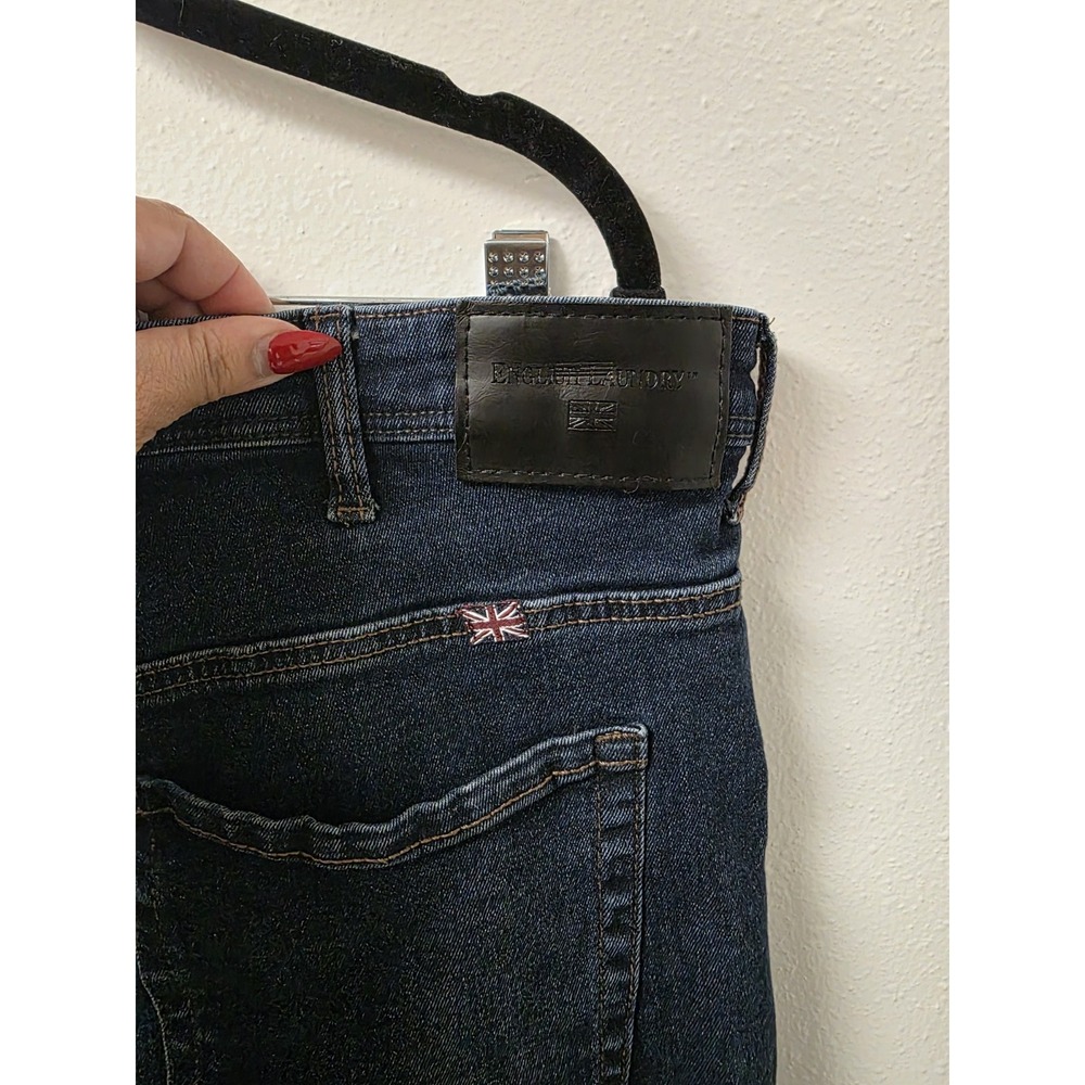 English Laundry Harrow Straight Fit Jeans Men's 38x30 Dark Wash Stretch‎ Denim - Picture 8 of 9
